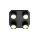 Clyde 4 lampa sufitowa LED 14W 950lm 2700K czarna 2412256003 Nordlux