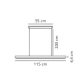 Ilgas lampa wisząca LED 47W 1800lm 3000K drewno 2412053014