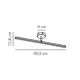 Ip S13 60 IP44 kinkiet LED 7,2W 400lm 3000K biały 2410421001