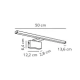 Marlee IP44 kinkiet LED 8,9W 800lm 3000K chrom 2110701033