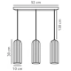 Miella 3 lampa wisząca 3xE27 dymiona 2412533047