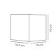 Milda kubi IP44 kinkiet LED 4,9W 290lm 3000K czarny 2418331003