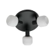 Milford Mini 3 lampa sufitowa 3xE14 czarna 2412606003