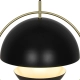 Tavia lampa wisząca 1xE27 czarna 2412353003