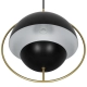 Tavia lampa wisząca 1xE27 czarna 2412353003