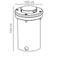 Tilos 1 IP67 lampa do gruntowa 1xGU10 stal nierdzewna 96409934