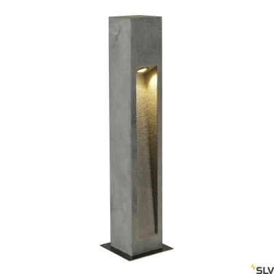 Arrock Stone lampa stojąca LED 9W 330lm 3000K IP55 kamienna szara 231371 SLV