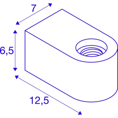 Fitu Cube wewnętrzna kinkiet E27 czarny 1004738