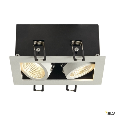 Kadux 2 Set lampa wbudowywana LED 14W 1290lm 3000K 38° biała matowa 115711 SLV