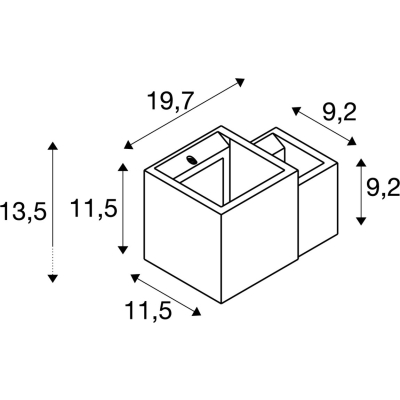Plastra WL Cubes kinkiet 2xG9 biały 1004733