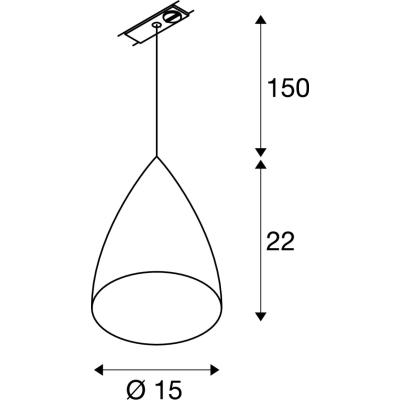 Tonga 4 lampa wisząca do szyny 1-fazowej E27 klosz ceramiczny biały 143594