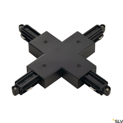 Łącznik X do 1-fazowej szyny natynkowej czarny 143160 SLV