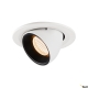 SLV Numinos Gimble S Ø 10 cm lampa wbudowywana LED 8,6 W 670 lm 2700K/3000K/4000K 20°/40°/55° biało-czarna