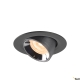 Numinos Gimble XS Ø8cm lampa wbudowywana LED 7W 650lm 2700K/3000K/4000K 20°/40°/55° czarno-chromowa