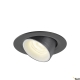 Numinos Gimble XS Ø8cm lampa wbudowywana LED 7W 650lm 2700K/3000K/4000K 20°/40°/55° czarno-biała
