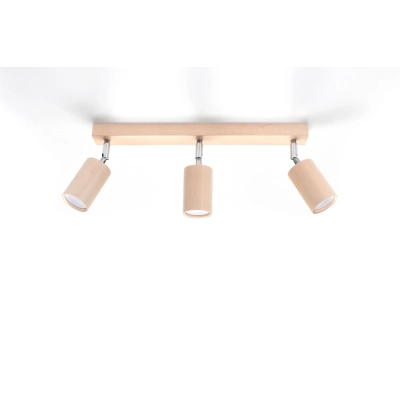 Berg 3 plafon GU10 naturalne drewno SL.0703