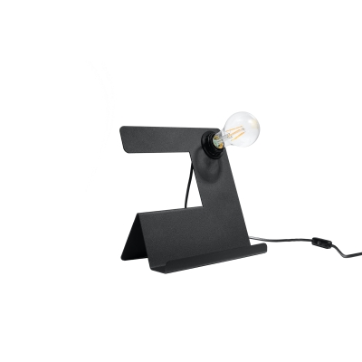 Incline lampa biurkowa E27 czarna SL.0669 Sollux