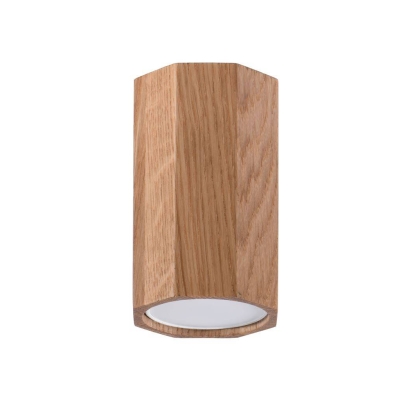 Zeke 10 cm lampa sufitowa drewniana GU10 dąb Sl.1033 Sollux