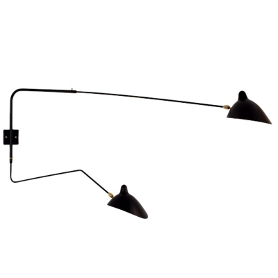Crane 2W lampa ścienna E14 czarna Step into Design