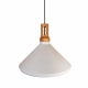 Nordic Woody lampa wisząca E27 biało-drewniana Step into Design