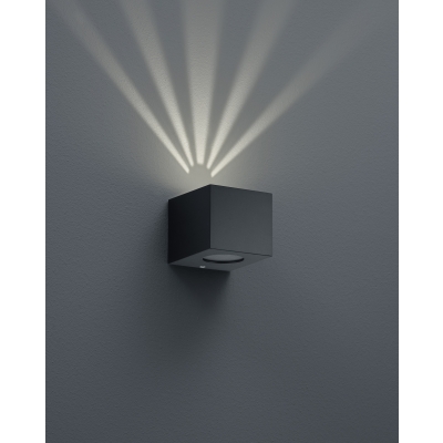 CORDOBA LED kinkiet Black z przesłonami TRIO lighting