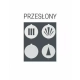 ROSARIO LED kinkiet Black z przesłonami TRIO lighting
