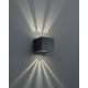 CORDOBA LED kinkiet Black z przesłonami TRIO lighting