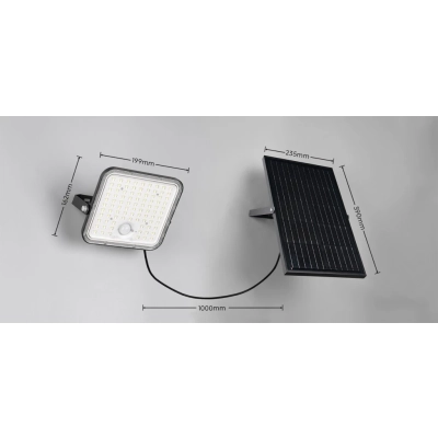 Acora Solar reflektor solarny LED 18W 2600lm 4000K czarny R22189132