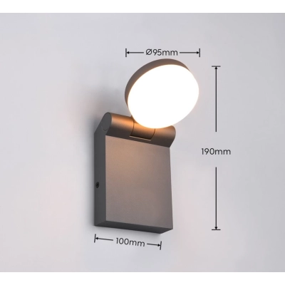 Adour kinkiet LED 10W 1000lm 2300K, 3000K, 4000K antracyt 245560142