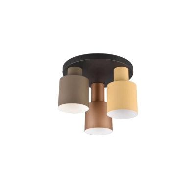 Agudo lampa sufitowa 3xE27 brązowa 619430317
