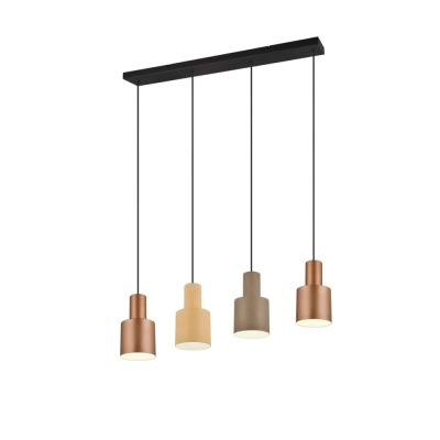 Agudo lampa wisząca 4xE27 brązowa 319400417 TRIO lighting