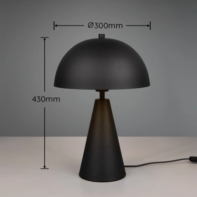 Alfie lampka stołowa 1xE27 czarna 565000132