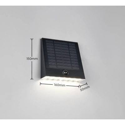 Alvorada Hybrid kinkiet LED 6W 600lm 4000K czarny R23326102