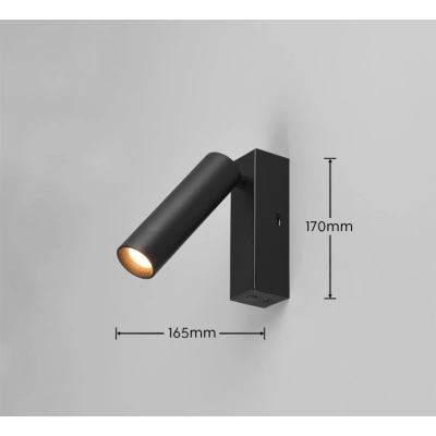 Ambala kinkiet LED 5,5W 500lm 2300K, 3000K, 4000K czarny 849210132