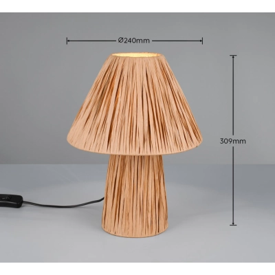 Anea lampka stołowa 2xE14 brązowa R51752036