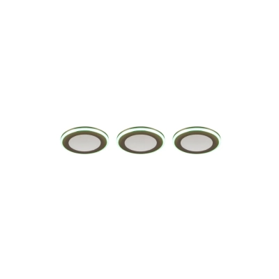 Argus lampa wbudowywana LED 3x4W, 3x1W 3x350lm 3000K srebrna 653610306