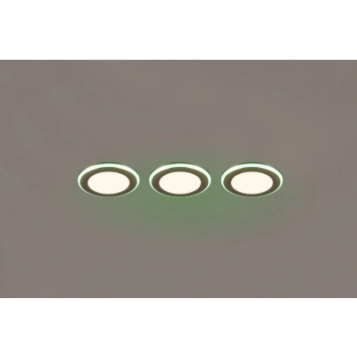 Argus lampa wbudowywana LED 3x4W, 3x1W 3x350lm 3000K srebrna 653610306