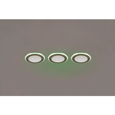 Argus lampa wbudowywana LED 3x4W, 3x1W 3x350lm 3000K srebrna 653610306