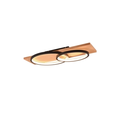 Barca lampa sufitowa LED 30W 3500lm 3000K czarna 641110232 TRIO lighting