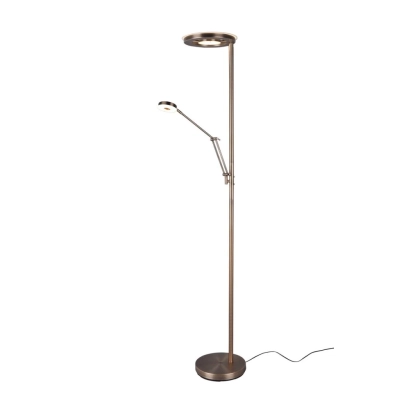 Barrie lampa podłogowa LED 32W 4000lm, 6W 600lm 2700K, 4000K złota 424210304 TRIO lighting