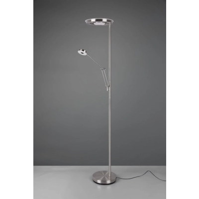 Barrie lampa podłogowa LED 32W 4000lm, 6W 600lm 2700K, 4000K srebrna 424210307