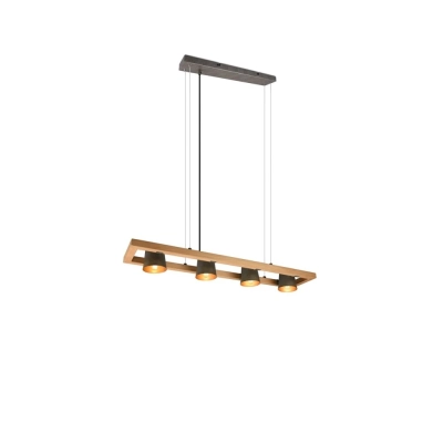 Bell lampa wisząca 4xE14 srebrna 301900467 TRIO lighting