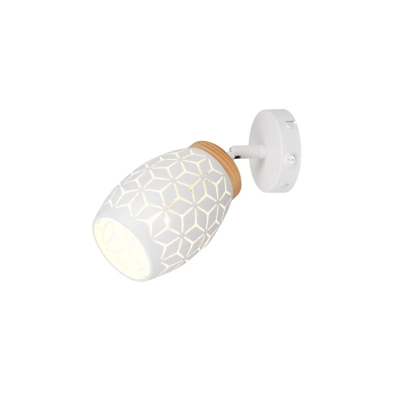 Bidar kinkiet 1xE14 biały, drewno R81571731 TRIO lighting