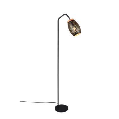 Bidar lampa podłogowa 1xE27 czarna, złota R41571080 TRIO lighting