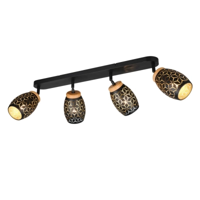 Bidar lampa sufitowa 4xE14 złota, czarna R81574080 TRIO lighting
