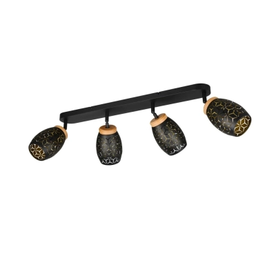 Bidar lampa sufitowa 4xE14 złota, czarna R81574080