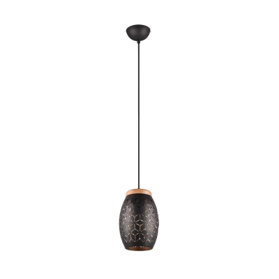 Bidar lampa wisząca 1xE27 czarna, złota R31571080
