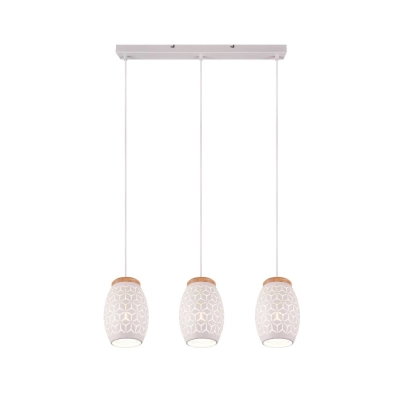 Bidar lampa wisząca 3xE27 biała R31573031