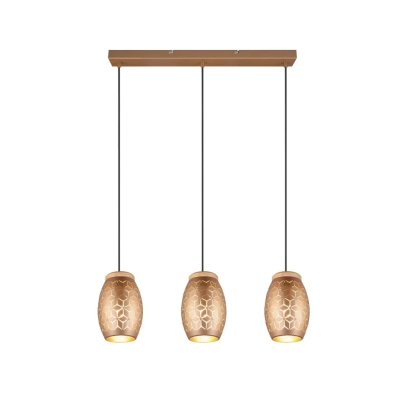 Bidar lampa wisząca 3xE27 brązowa R31573065