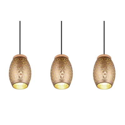 Bidar lampa wisząca 3xE27 brązowa R31573065